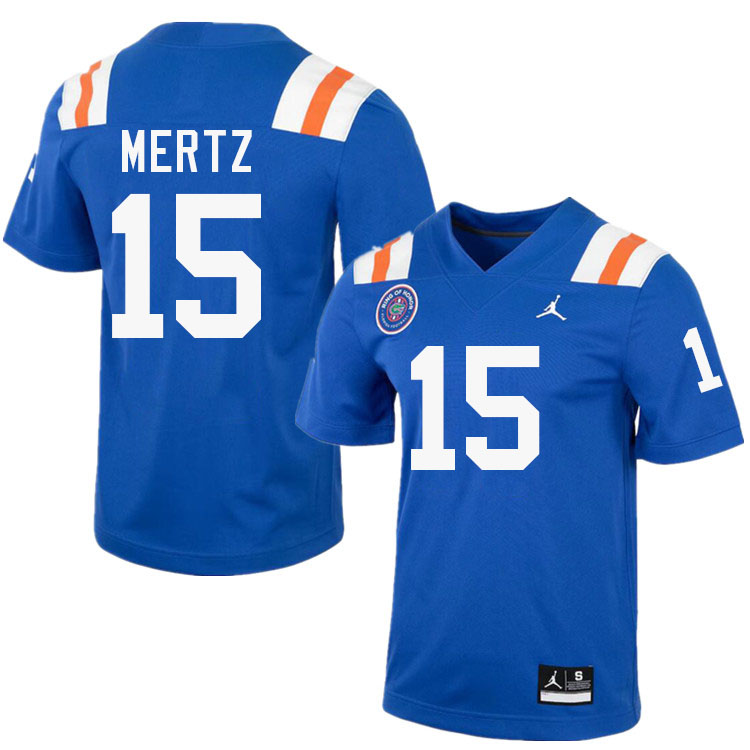 Graham Mertz Florida Jersey,Florida Gators #15 Graham Mertz Jersey Youth Uniforms-Throwback Royal